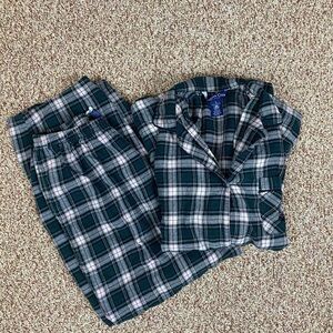 Charter Club Plaid Pajama Set S